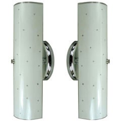 Pair Star Glass Sconce