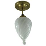 Murano swirl glass flushmount/pendant (4 available)