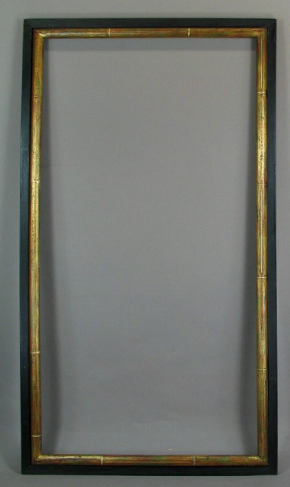Oversized Midcentury Faux Bamboo frame