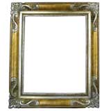 Silvered and gilt carved frame(others available)