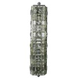 Pair geometric crystal sconces