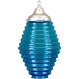 Blue Beehive Hand blown pendant(other blue glass available)