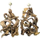Pair Circa 1920
s Driftwood lamps
