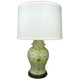 Single Hand painted floral lamp
