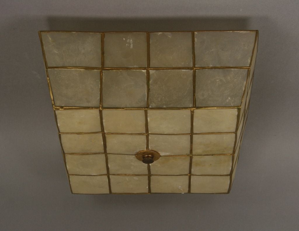 Capiz Shell Flush Mount