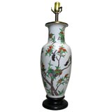 Vintage Single Oriental Porcelain lamp