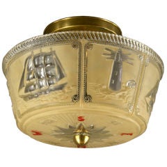 Nautical Flushmount (2 available) other nautical fixtures available