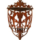 Antique Female figural  corner shelf