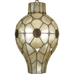Unusual Capiz Shell Pendant 10