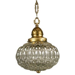 Pale Amber Bubble Glass Pendant Pale Amber Bubble Glass Pendant