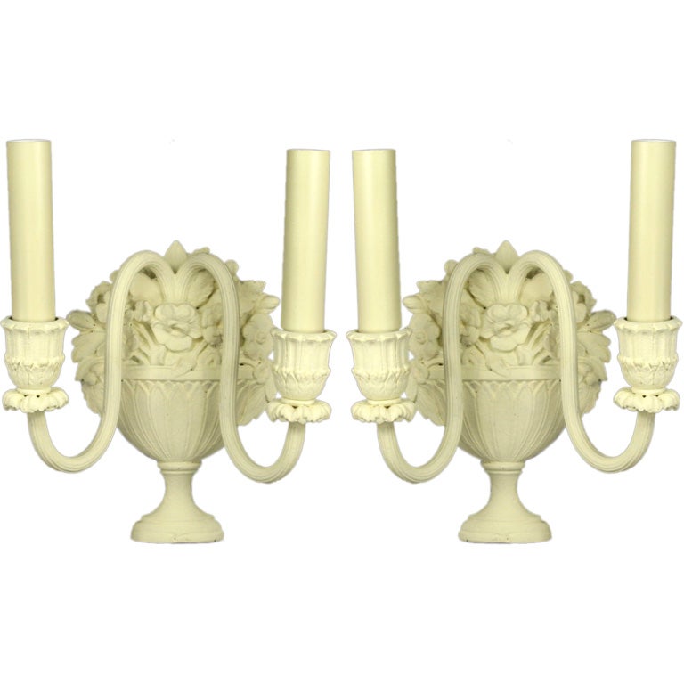 Circa 1920's  Double Arm Sconces  (two pair available)