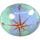 Vintage World map flushmount(other designs available)
