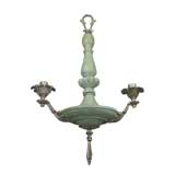 Antique Acquamarine Silvered Brass Fixture     (2 availble)