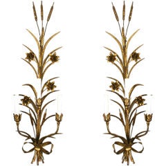 One Large 3 lite foliate  Sconce