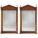 Wood Pediment Mirror(2 available)