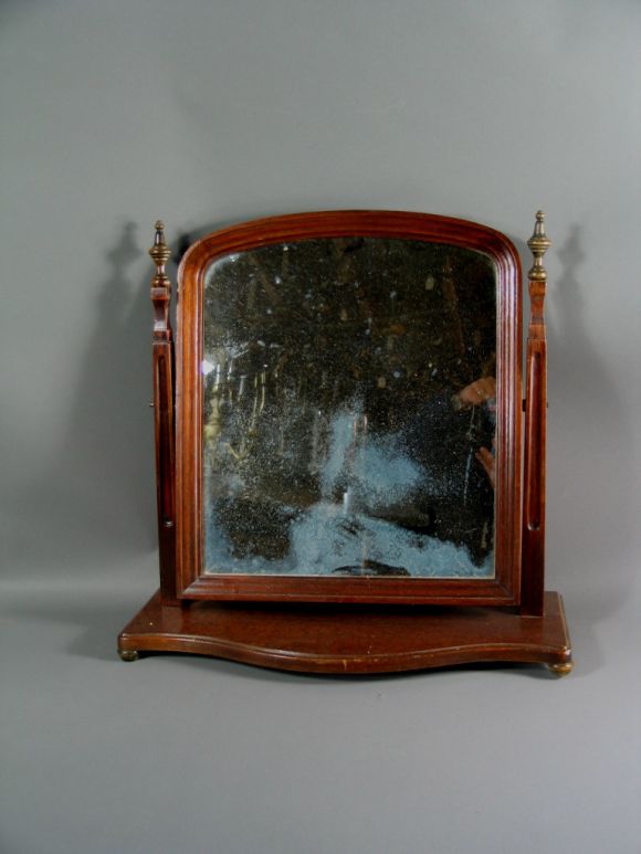 English wood vanity mirror