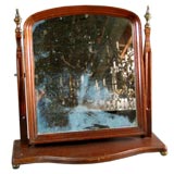 English wood vanity mirror