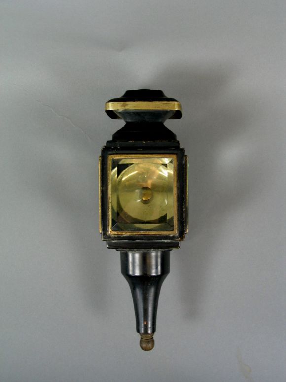 Circa 1930's Pair small carriage lantern sconses