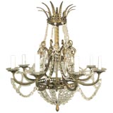Vintage Circa 1940's Ornate 8 ligths chandelier