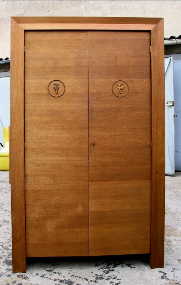 Oak cabinet. Located in France.