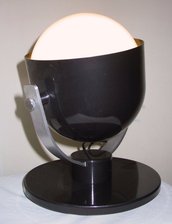 Enzo Francesconi Pair of Rotating Lamp In Good Condition For Sale In Brooklyn, NY