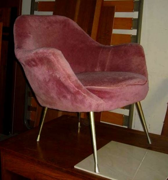 Pair of fake fur armchairs 2