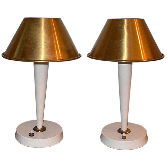 Paire de lampes de table Perzel en vente