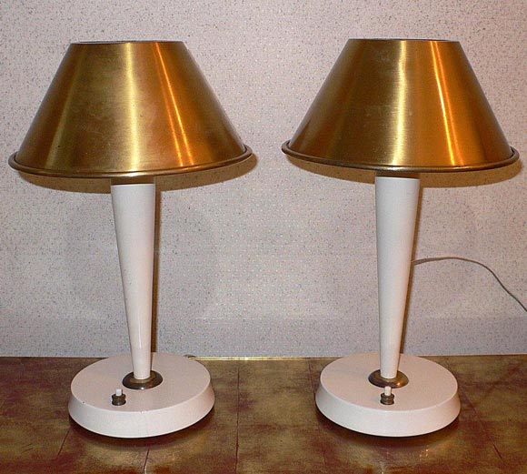 Paire de lampes de table Perzel en vente 1