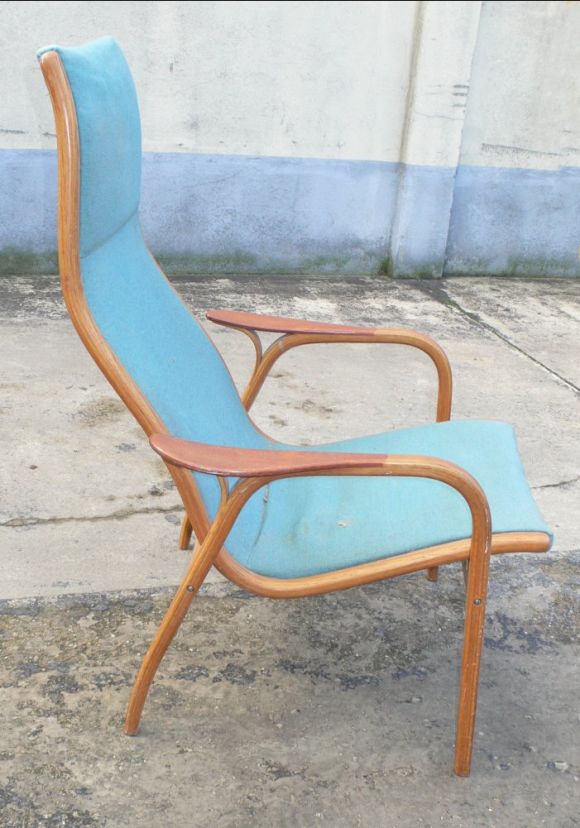 Three Scandinavian armchairs by Yngve Ekström. Located in France.