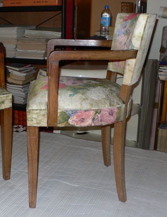 20th Century pair of armchairs attributed to J. ADNET