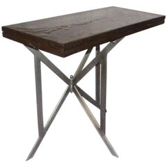 lacquered folding table/console
