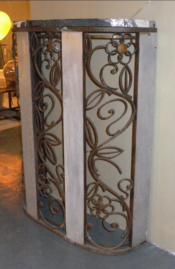 Wrought iron console. Located in NYC