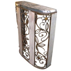 Vintage Wrought Iron Console