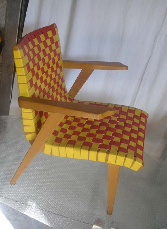 Danish Pair of Armchairs by J. Risom For Sale