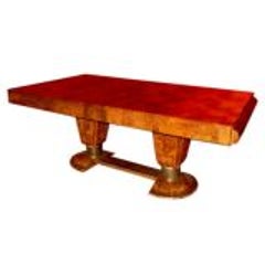 Rare Burl Walnut Dining Table By Ouhayoun David 9