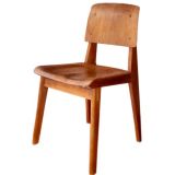 seltener holzstuhl von jean prouve 1942