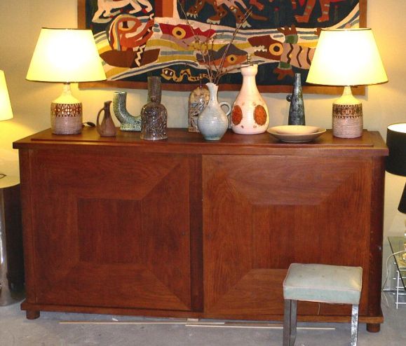 Pair of oak cabinets. Located in NY.