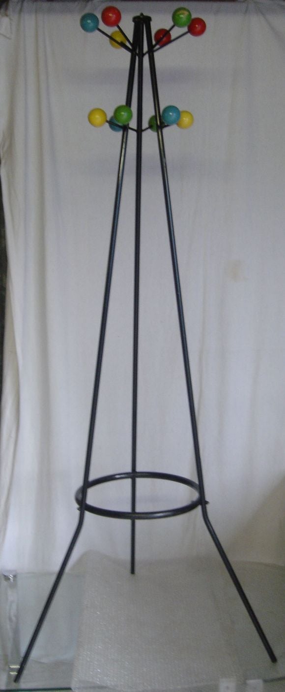 Mid-Century Modern pair of coat stands For Sale
