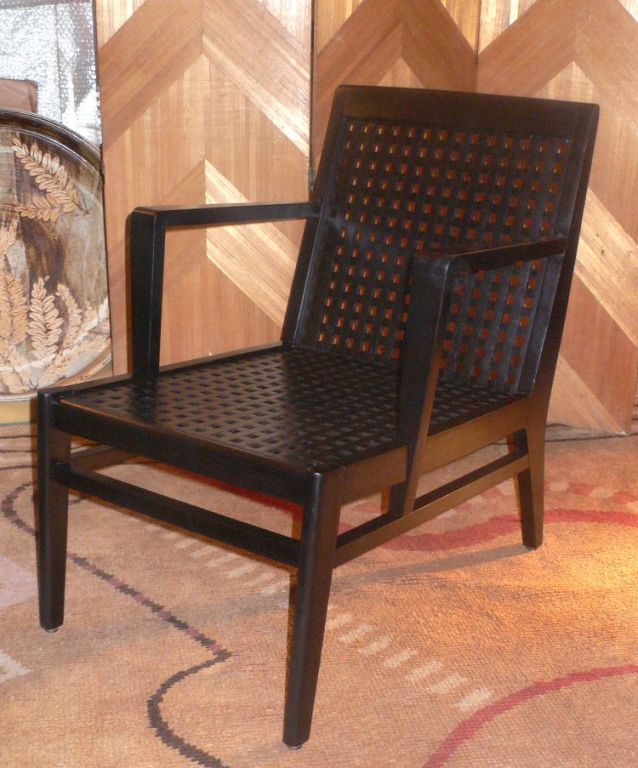 Seltener Sessel, der René Gabriel zugeschrieben wird. Sitzt in NY.