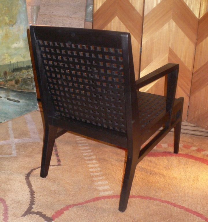French Rare Lounge Chair by René Gabriel (attributed) For Sale