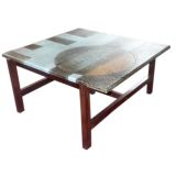 "les deux potiers" ceramic coffee table