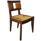Set of 6 Oak and Straw Chairs