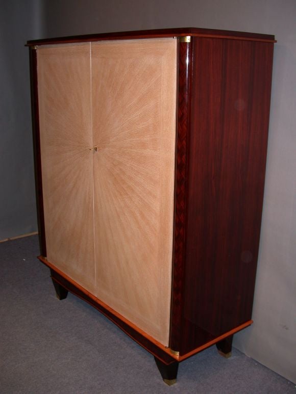 Rosewood and Lime Oak Armoire
