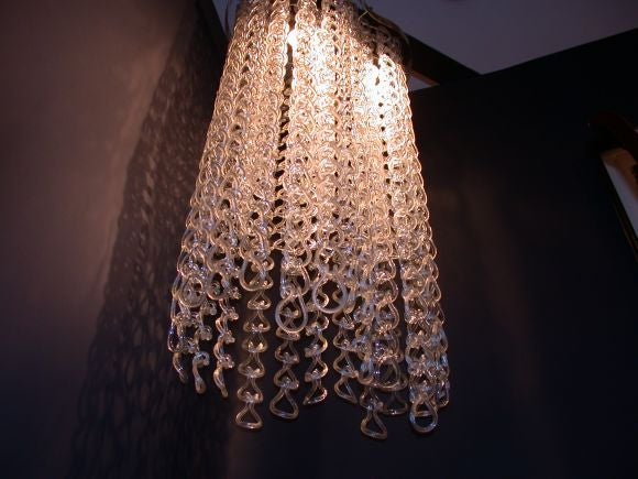 Mid-Century Modern A Fine Large 1960s Murano Chandelier by Mangiarotti For Sale