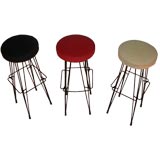 Three 50's stools
