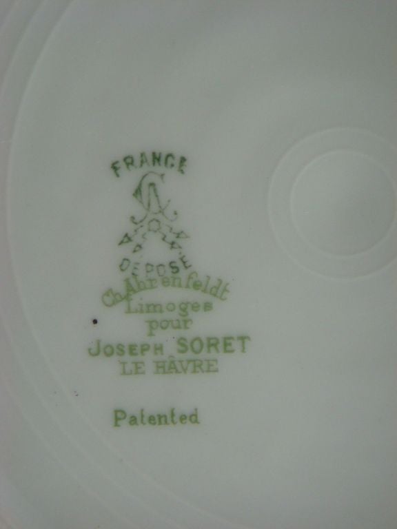 French Limoges Dinner Service by Ahrenfeldt For Sale 1