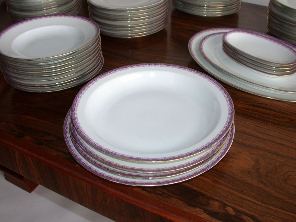 20th Century French Limoges Dinner Service by Ahrenfeldt For Sale