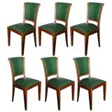 6 chairs by Gaston Poisson