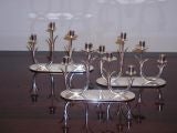 Set of 3 Candelabras by Ystad Metall