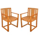 Pair of Open Arm Chairs Custom Designed by TH Robsjohn-Gibbings